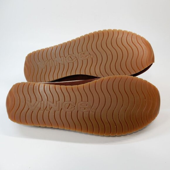 VINCE Oasis Mule Sneaker Slip-On Size 7.5 Brown Suede Leather NEW $275 - Picture 11 of 12